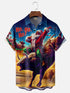 Men's Christmas Funny Graphic Short Sleeve Hawaiian Shirt